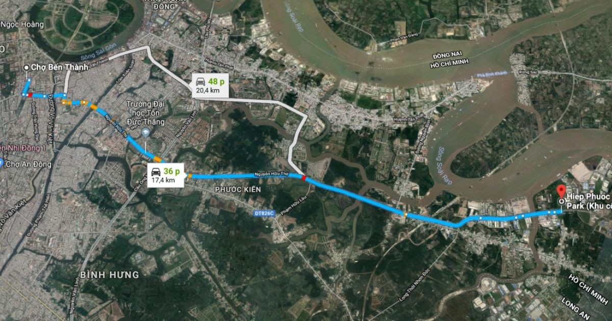 Directions from Ho Chi Minh City Center to Hiep Phuoc Industrial Park | Hiep Phuoc Industrial Park Joint Stock Company