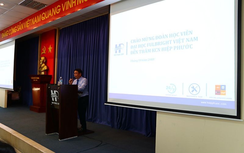 Chào Mừng Đoàn Học Viên Đại Học Fulbright Việt Nam Đến Tham Quan Khu Công Nghiệp Hiệp Phước | Hiep Phuoc Industrial Park Joint Stock Company