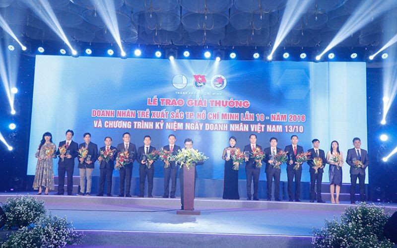 Khu Công Nghiệp Hiệp Phước Đồng Hành Cùng Lễ Trao Giải Thưởng Doanh Nhân Trẻ Xuất Sắc Tp. Hcm Lần 10 - Năm 2018 | Hiep Phuoc Industrial Park Joint Stock Company