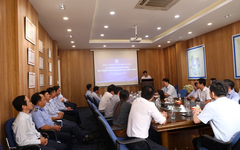 Lễ Công Bố Quyết Định Bổ Nhiệm Nhân Sự Quản Trị, Điều Hành Hipc | Hiep Phuoc Industrial Park Joint Stock Company