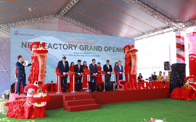 Jardine Schindler Group inaugurated the Schindler Vietnam Factory in Hiep Phuoc Industrial Park